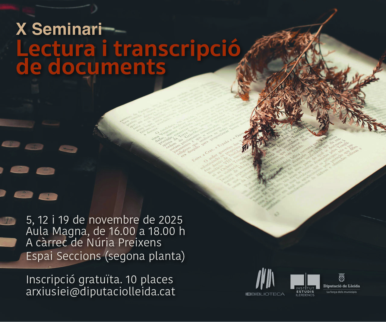 X Seminari de lectura i transcripció de documents