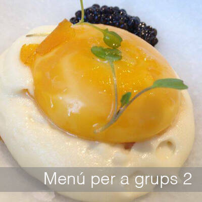 Menú per a grups (mínim 12 persones, amb reserva prèvia)