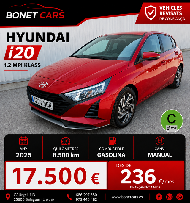HYUNDAI i20 1.2 MPI Klass