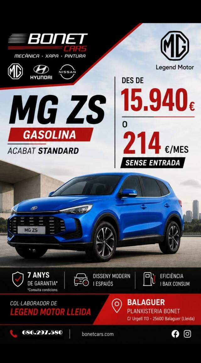MG ZS GASOLINA STANDARD
