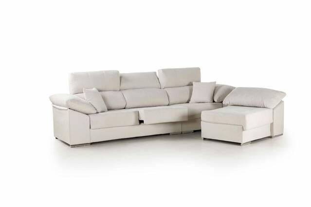 Sofà chaise-longue pouff partit