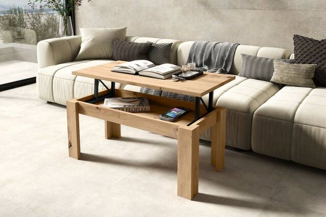 Mesa de centro elevable