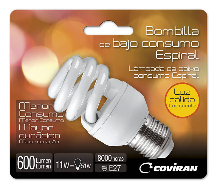 LMP COVIRAN AHO ESPIRAL 11W E27 CAL BL1