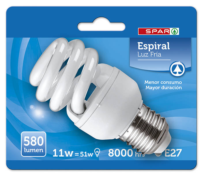 LMP SPAR AHO ESPIRAL 11W E27 FR BL1