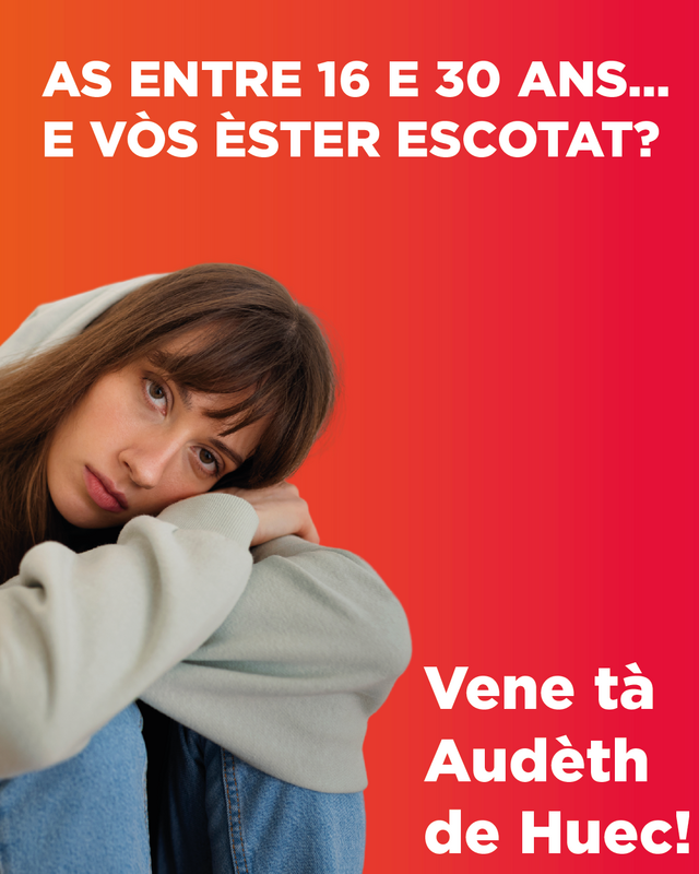 Audèth de Huec ei ua entitat de supòrt e ajuda as joeni d’entre 16 e 30 ans