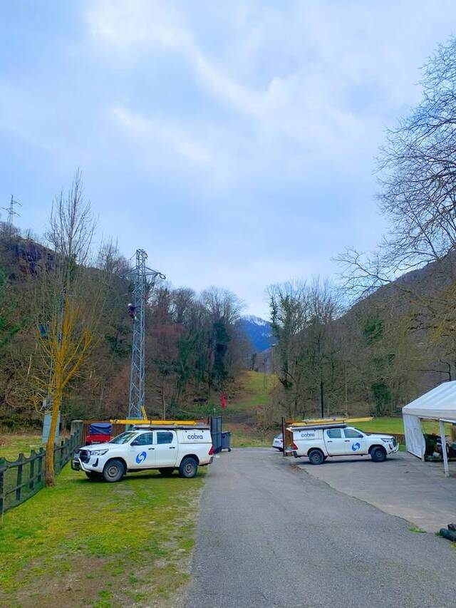 Damatges materiaus en Les a conseqüéncia des fòrtes ventades d’aguest maitin