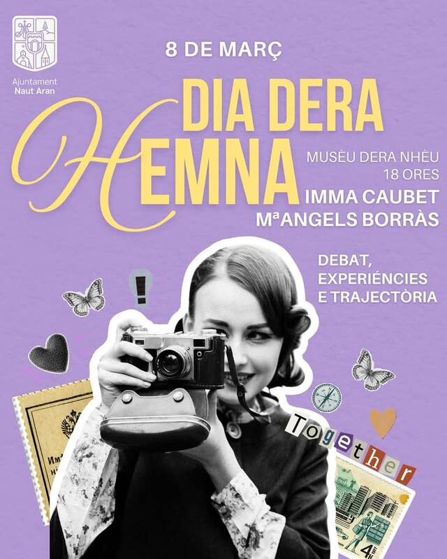 Debat eth 8M en Naut Aran damb Imma Caubet e Maria Àngels Borràs