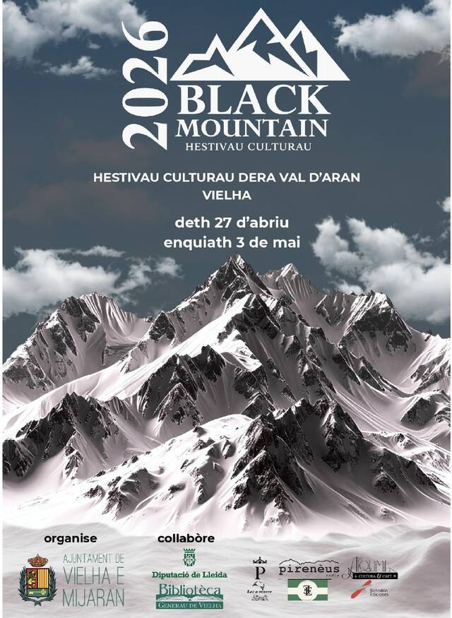 Deth 27 d’abriu ath 3 de Mai, Vielha serà er epicentre dera milhora literatura nera damb era 1èra edicion deth Black Mountain