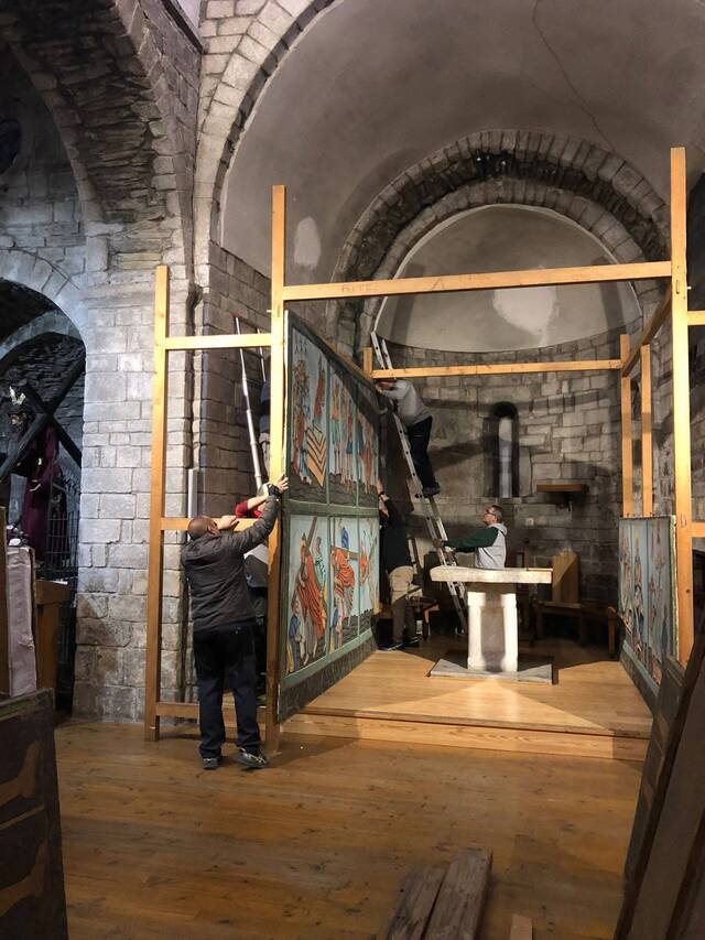 Era Glèisa dera Mair de Diu dera Purificacion de Bossòst tornarà a acuélher eth Sant Monument entà Pasca