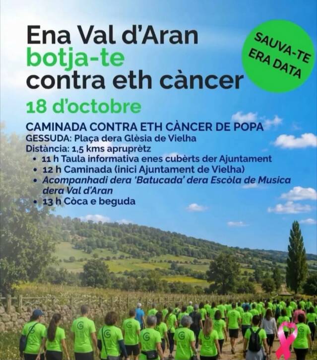 Era Val d’Aran se botge contra eth càncer de popa