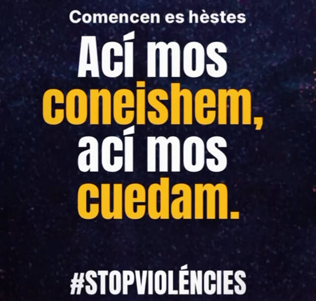 Eth Conselh Generau d’Aran met en marcha era campanha “Ací mos coneishem, ací mos cuedam”, contra era violéncia en léser nocturn