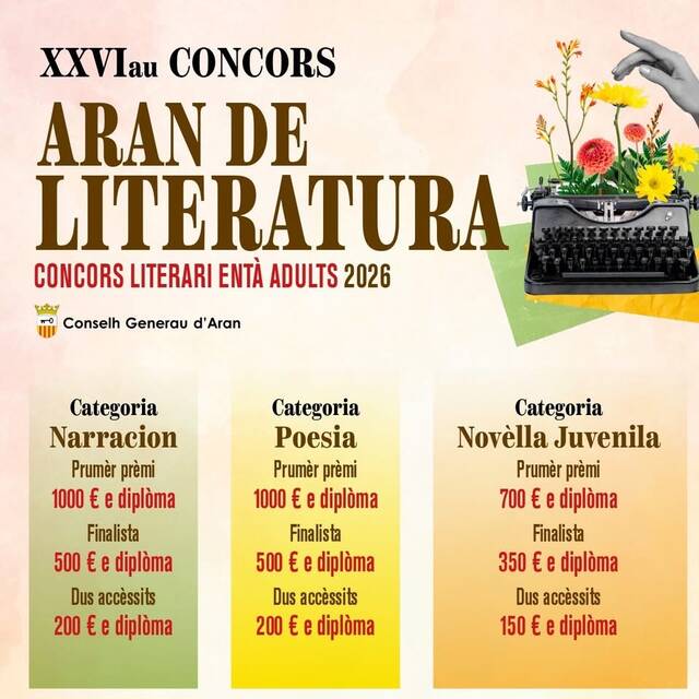 Eth Conselh Generau d’Aran organize ua naua edicion des sòns concorsi literaris, de Tictòc e de cuertmetratges en aranés
