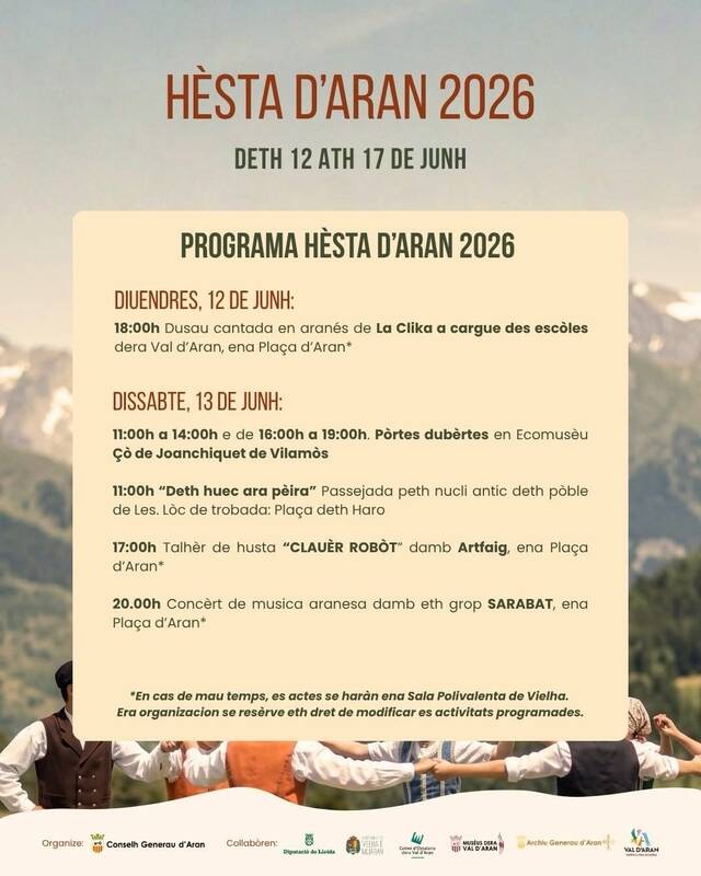 Eth Conselh Generau d’Aran presente era tresau edicion deth “Hestau Terson, eth son dera tèrra”