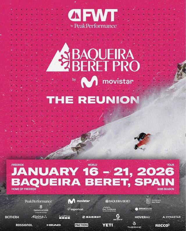Eth Freeride World Tour torne tà Baqueira-Beret eth 15 de gèr