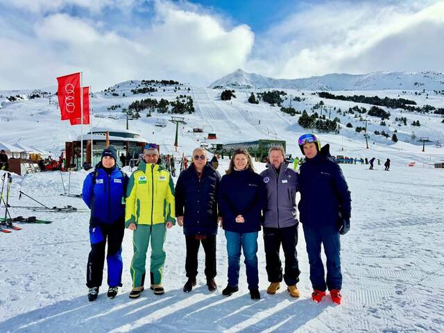 Eth president deth COE, Alejandro Blanco, visite Baqueira-Beret