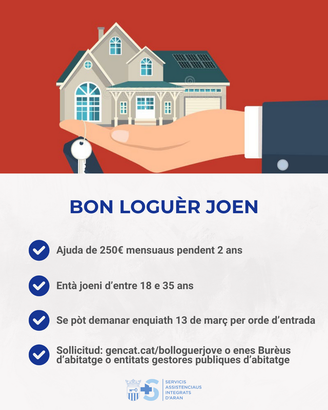 Ja se pòt demanar eth Bon Loguèr Joen d’ajuda ara viuenda entà joeni