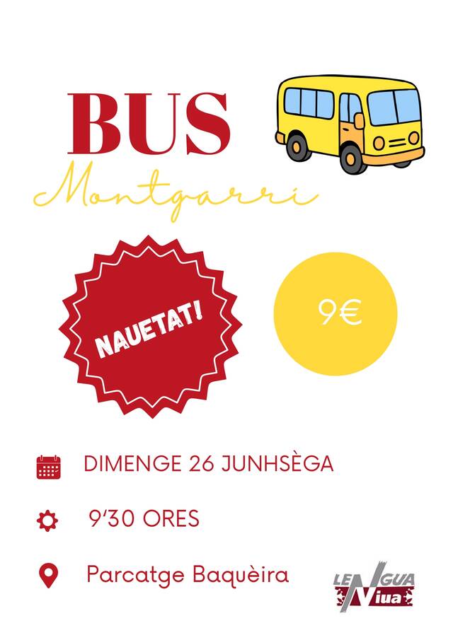 Lengua Viua aufrís un servici de bus de Baqueira entà Montgarri tara Corsa Aran Per Sa Lengua