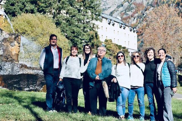 Naut Aran present ena trobada de Viles Termaus de Catalonha en Caldes de Boí