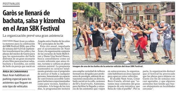Naut Aran torne a èster noticia e ei que deth 4 ath 6 de seteme viueram ua naua edicion der Aran SBK Festival en Garòs