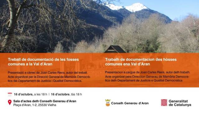Presentacion deth Trabalh de Documentacion des Hòsses Comunes ena Val d’Aran