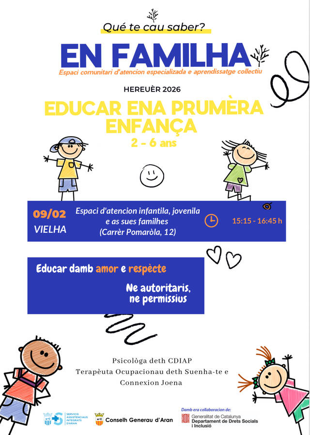 Talhèr “Educar ena prumèra enfança” en CDIAP Val d’Aran