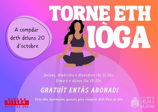 Torne eth Iòga coma activitat dirigida ath Palai de Gèu