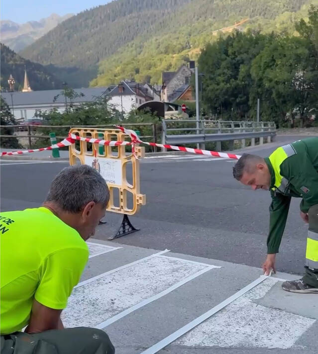 Trabalhs d’ostiu dera Brigada Municipau de Vielha en airau d’òbres