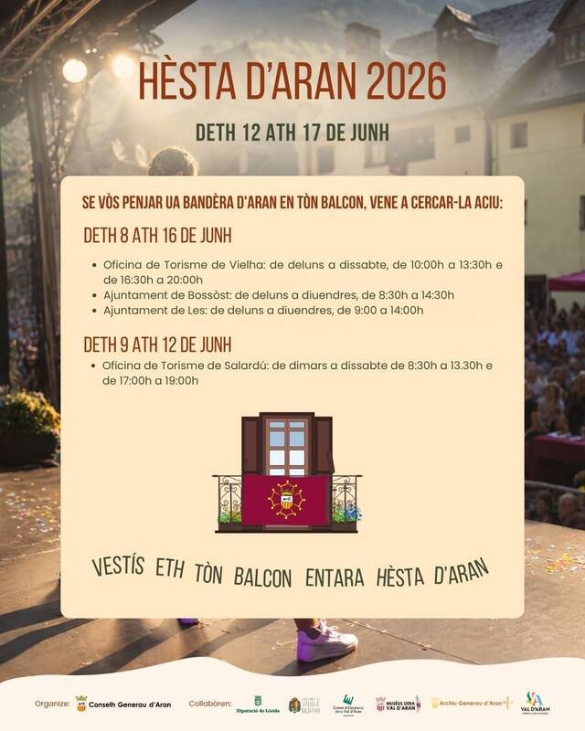 Vestís eth tòn balcon entara Hèsta d'Aran