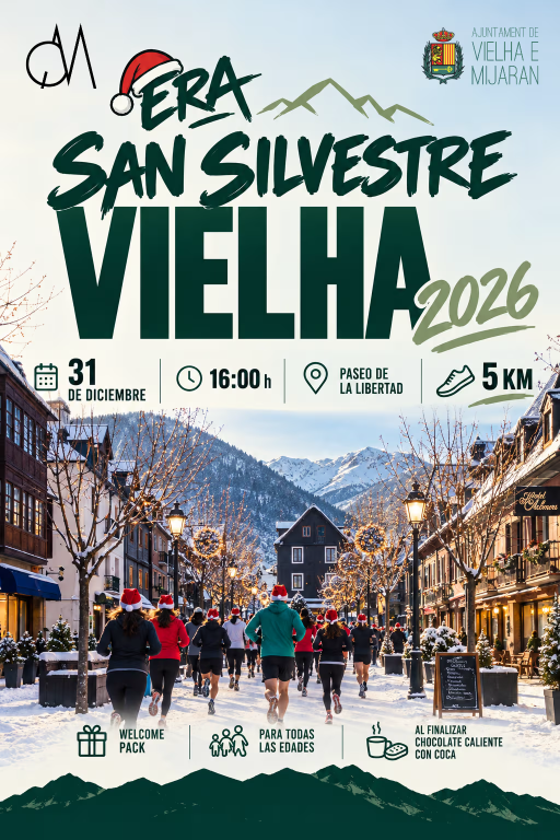 Vielha celebrarà eth 31 de deseme era prumèra edicion dera sua corsa Sant Silvèstre