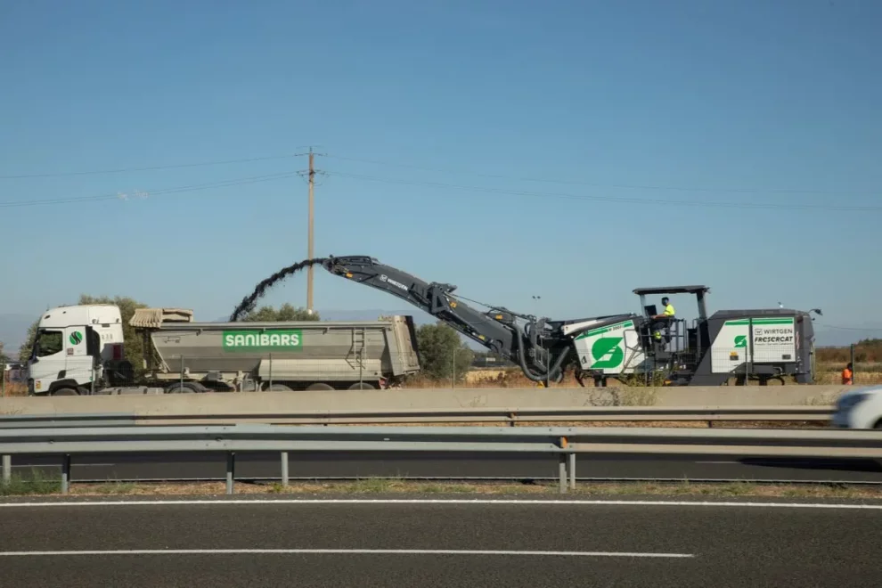 Talls en un lateral de l’A-2 entre Fonolleres i Tordera
