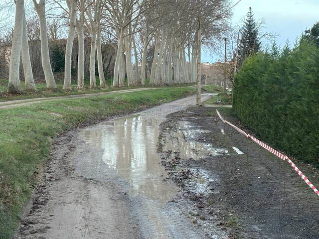 Afectacions al terme de Borges a causa de la pluja