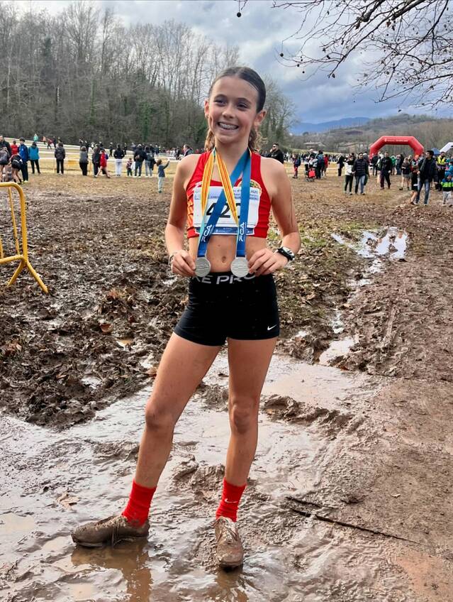 Alba Capell s’estrena en categoria sub-14 amb dos plates