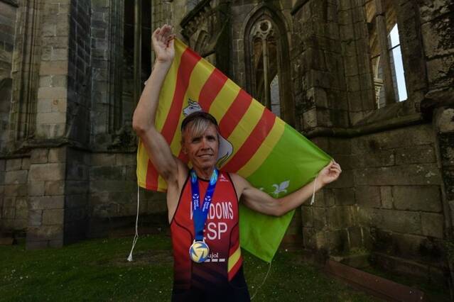 Josep Viladoms, campió del món de duatló