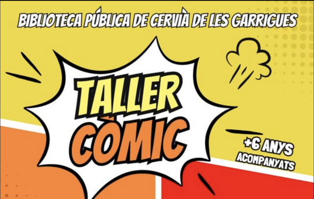La Biblioteca de Cervià convoca un Taller de Còmic