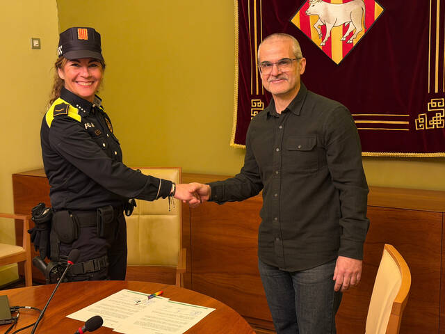 La caporal de les Borges Imma Rebula pren possessió definitiva del càrrec