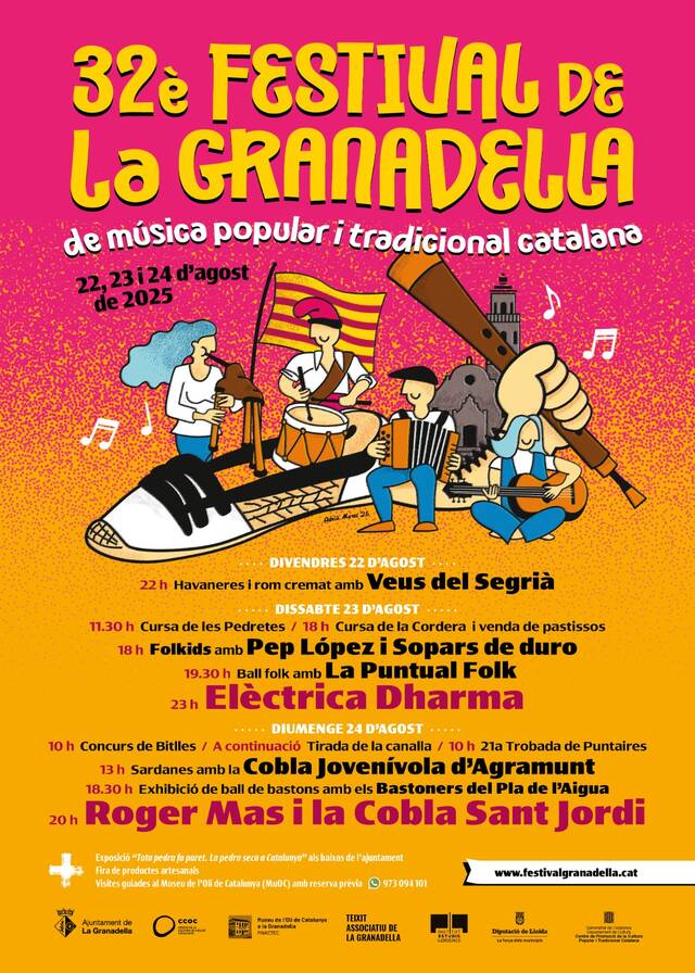 La Granadella es prepara per al 32è Festival de Música Popular i Tradicional Catalana