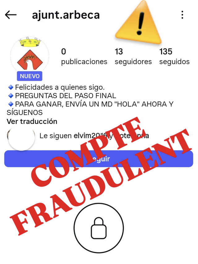 L’ajuntament d'Arbeca denuncia un intent de suplantar-lo en xarxes