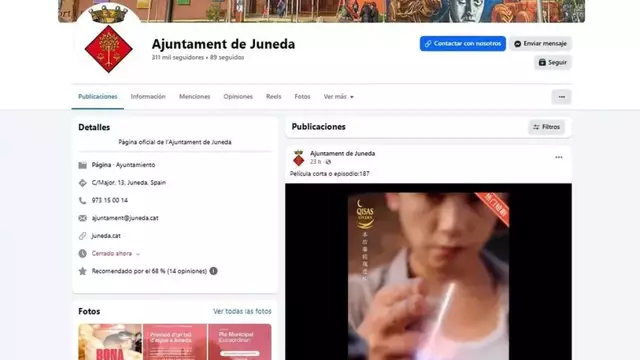 L’ajuntament de Juneda busca solucions per recuperar el domini de Facebook