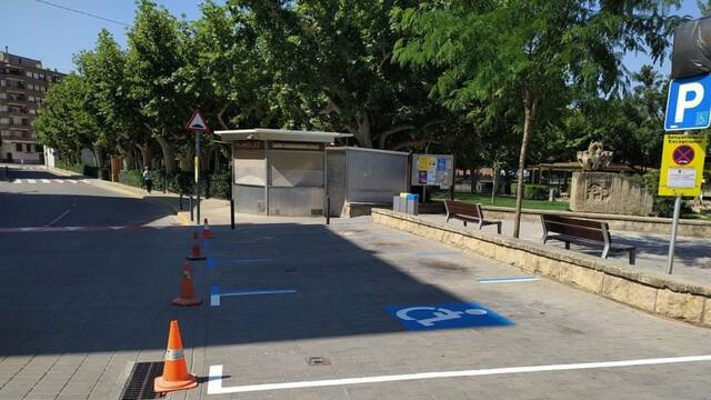 Les Borges prepara el nou sistema d'estacionament gratuït
