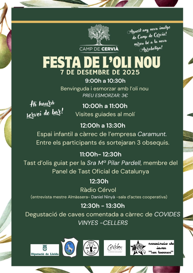 L’oli manté protagonisme aquest cap de setmana