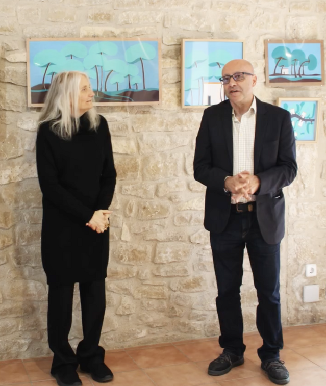 Lupe Ribot exhibeix aquarel·les sobre l'Horta de Lleida al Sincicat de Tarrés
