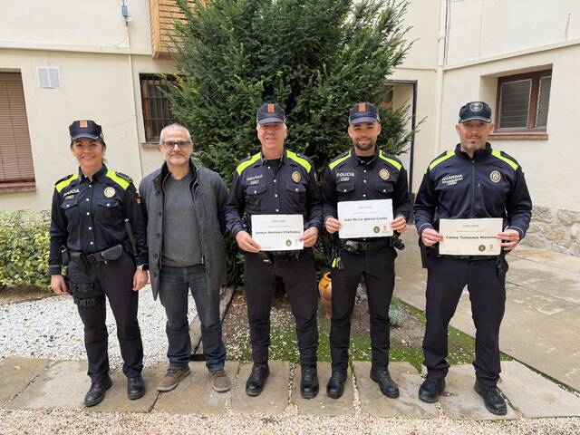 Reconeixements i distincions als membres de la Policia Local de les Borges Blanques
