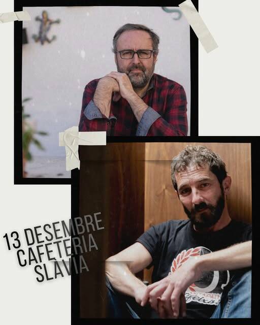 Roger Mas i Borja Penalba, dissabte a la Cafeteria Slàvia