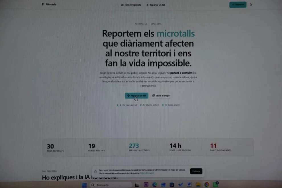 Naix a les Garrigues un web ciutadà per documentar els talls de llum
