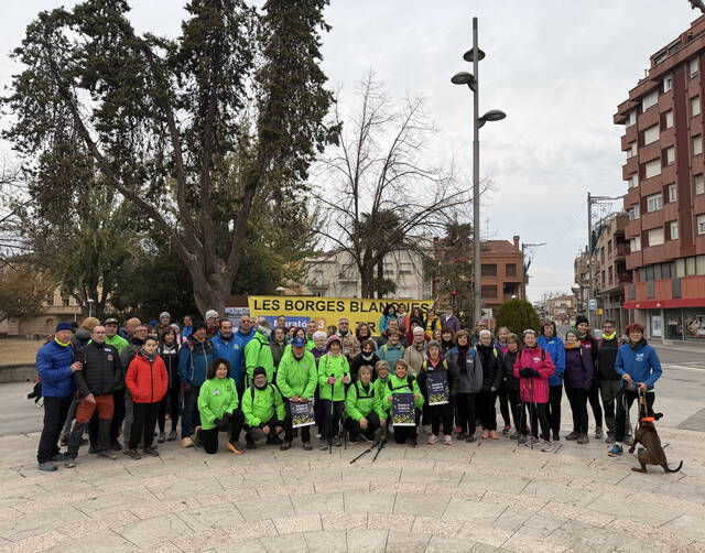 Una setantena de participants a la Caminada Solidària de les Borges