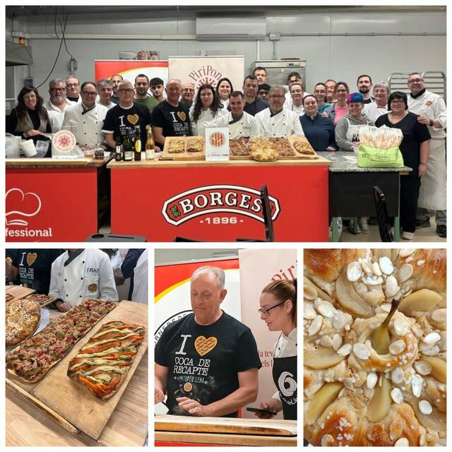 Demostració a Torregrossa del gremi Forners Lleida