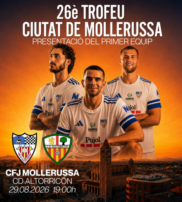 El CFJ Mollerussa presenta el 26è Trofeu Ciutat de Mollerussa