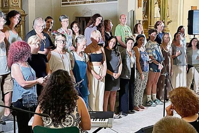 El gòspel català ressona a l’església del Palau i reuneix 36 participants