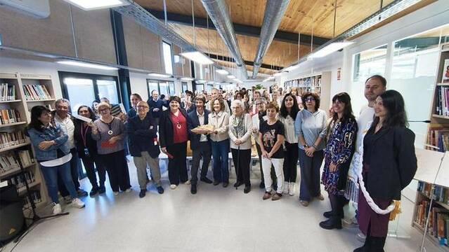 El Palau inaugura la biblioteca renovada amb la consellera Sònia Hernández