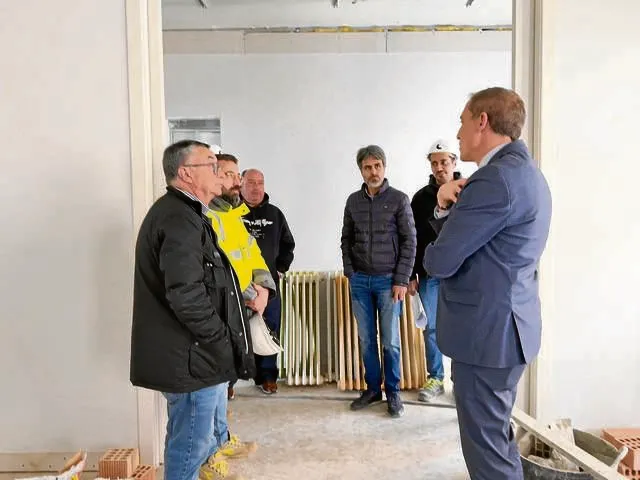 Jose Crespín visita les obres energètiques de Golmés